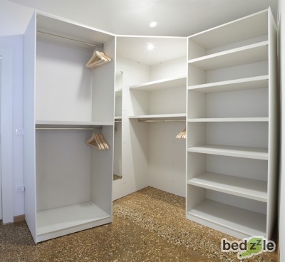 Small room used as a wardrobe